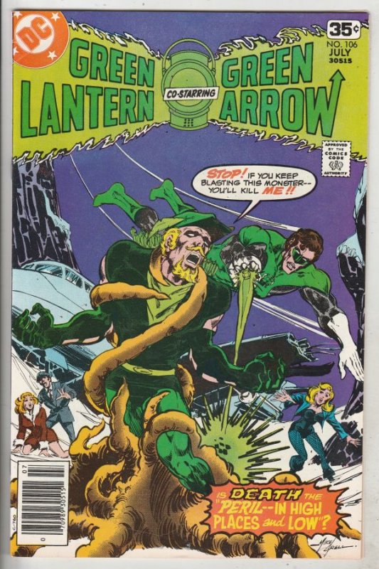 Green Lantern #106 (Jul-78) VF/NM High-Grade Green Lantern, Green Arrow, Blac...