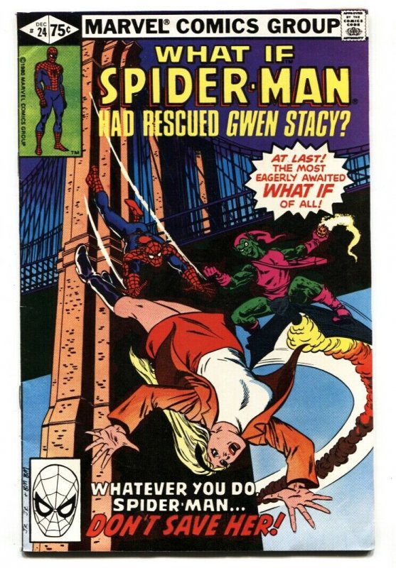 What If #24 comic book Spider-Man rescued GWEN STACY-comic book