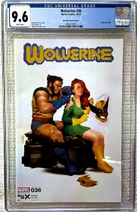 MARVEL~WOLVERINE #36~MIGUEL MERCADO~WOLVIE/JEAN GREY~TRADE DRESS VARIANT~CGC 9.6