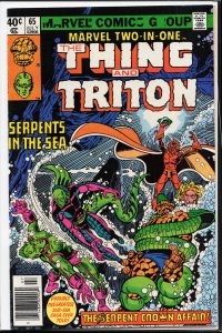 Marvel Two-in-One #65 (1980) Triton [Key Issue]