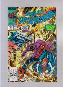 Web Of Spider Man #43 - Alex Saviuk Cover Art! (9.0) 1988