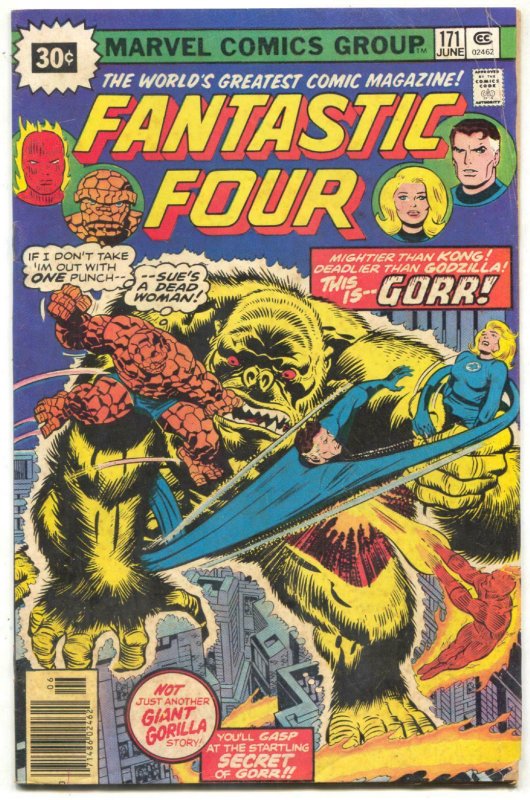 Fantastic Four #171 1976- 30 CENT VARIANT- 1st Gorr VG 