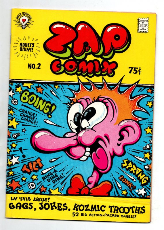 Zap Comix #1 2 4 5 6 7 8 9 & 11 (9 issues) - R Crumb - Apex - Underground - VF