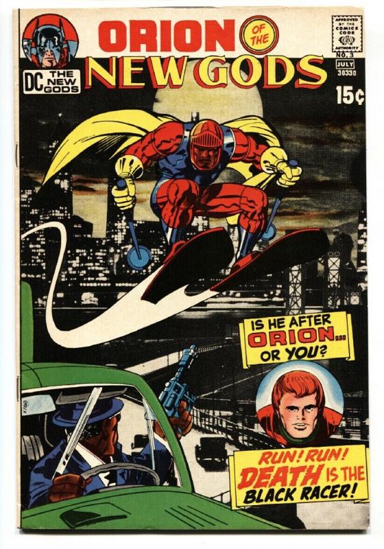 NEW GODS #3 comic book 1971-JACK KIRBY-ORION-BLACK RACER NM-