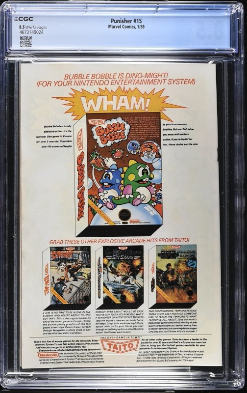 Punisher #15 (1/89) Graded CGC 8.5