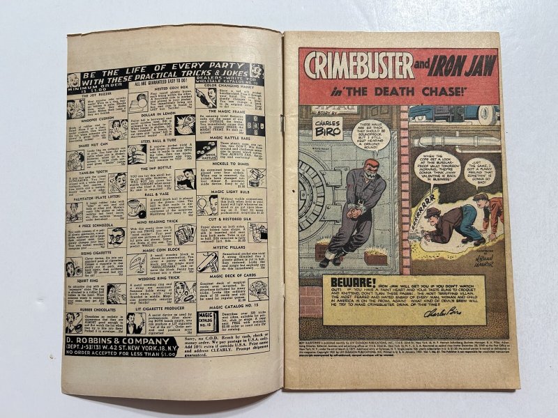 Boy Comics #61 VG 4.0 Origin Crimebuster/Iron Jaw Retold