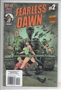 FEARLESS DAWN #2, NM, Signed Steve Mannion, 2009, Femme Fatale, w/ COA