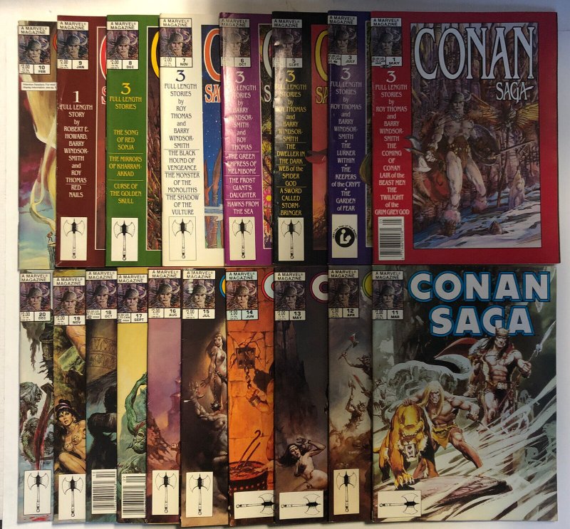 Conan Saga(1987) #1,2,4-23,25-27,29-37,39-54,58-85,87-90,92-97 (VG To VF) Marvel