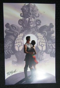 AZTEC / INCAN Merhoff & Blaylock SIGNED 11x17 Print FN+ 6.5