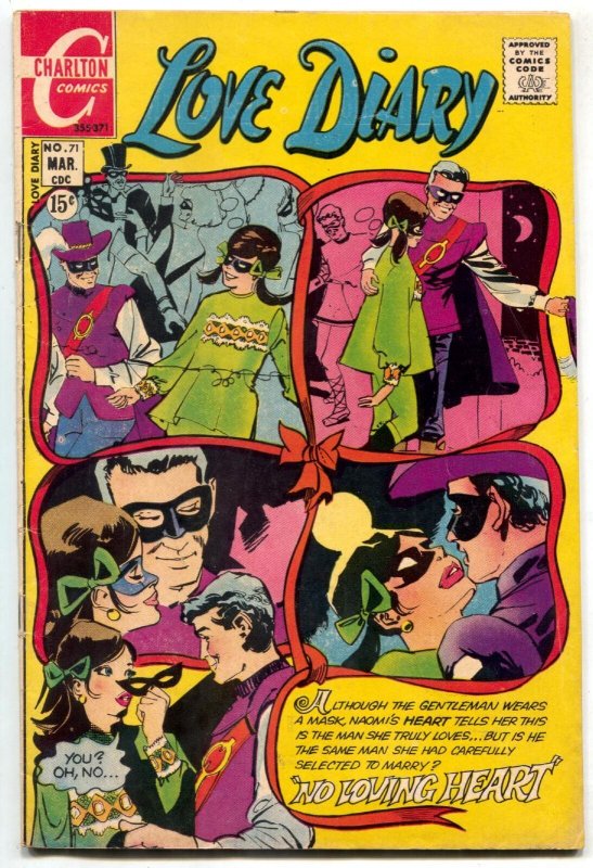 Love Diary #71 1971- Charlton Romance VG+