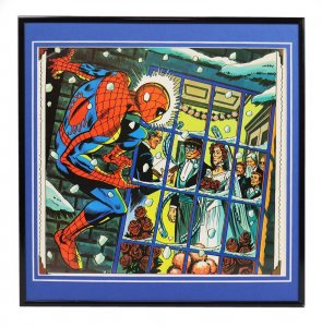 VINTAGE 1978 Marvel Spider-man Dr Octopus Wedding Framed 12x12 Poster Display