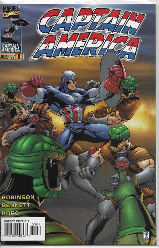 Captain America (vol. 2, 1996) # 9 FN/VF (Heroes Reborn) Robinson/Bennett