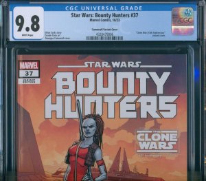 Star Wars Bounty Hunters #37 CGC 9.8 Clone Wars 15th Aurra Sing Variant 2023
