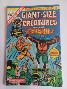 Giant-Size Creatures #1 - 1st Tigra - KEY - Werewolf by Night - 1974 - FN