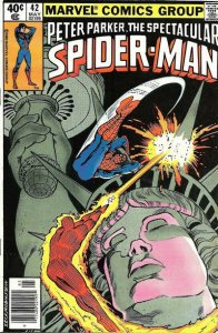 Spectacular Spider-Man, The #42 (Newsstand) FN ; Marvel | Statue of Liberty