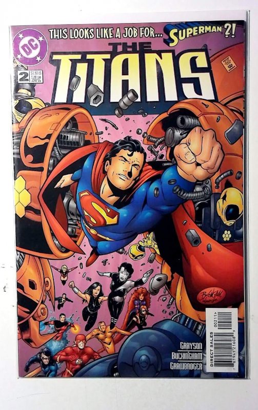 Titans #2 1999 DC Superman Donna Troy Starfire Flash Nightwing 1st Print Comic