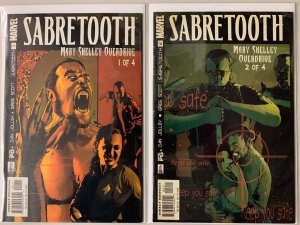 Sabretooth Mary Shelley Overdrive lot #1-2 Marvel 2 pieces 6.0 FN (2002)