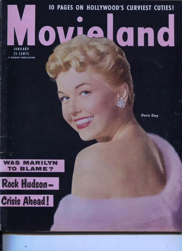 Movie Life-Doris Day-Marilyn Monroe-Judy Garland-Audrey Hepburn-Jan-1955
