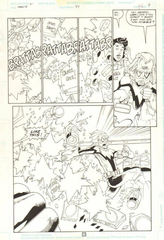 Impulse #37 p.11 - Raining Gunfire Splash - 1998 art by Craig Rousseau