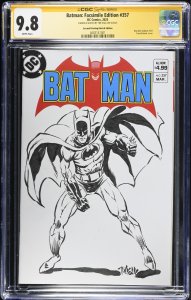 Batman Facsimile Edition (2023) # 357 (CGC 9.8 SS) Signed & Sketch tim Vigil
