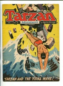 TARZAN ADVENTURES--VOL 6 #30-1956-HOGARTH ART-fn