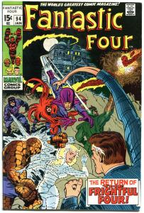 FANTASTIC FOUR #94, VF-, Frightful 4, Jack Kirby, 1961, more FF in store, QXT