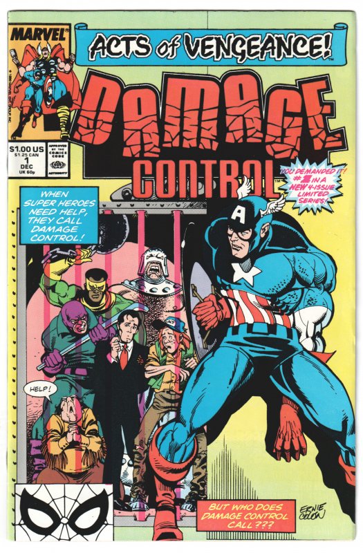 Damage Control #1, 2, 3, 4 (1990) COMPLETE SET!