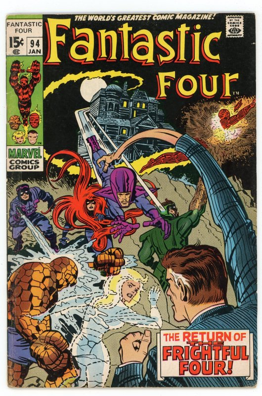 Fantastic Four #94 (1961 v1) Stan Lee Jack Kirby 1st Agatha Harkness FN+