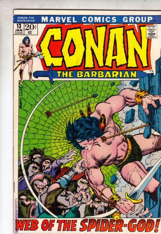 Conan the Barbarian #13 (Jan-72) VF+ High-Grade Conan the Barbarian