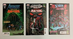 Curse Of The Man-Thing  Avengers + Spider-Man + X-Men Pt 1-3 Marvel 2021 9.2