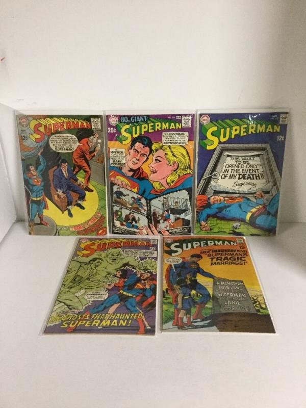 Superman 211 212 213 214 215 216 217 218 219 220 Fn-Vf Fine-Very Fine 6.0-8.0