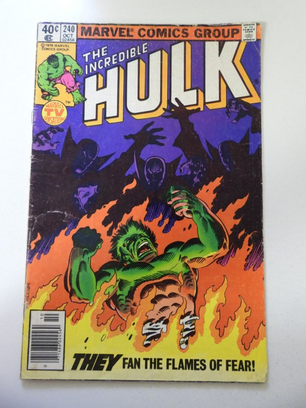 The Incredible Hulk #240 (1979) VG Condition