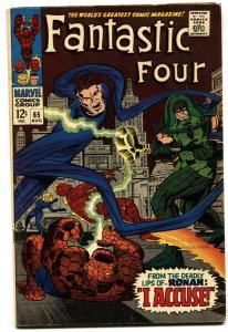 FANTASTIC FOUR #65-FIRST RONAN THE ACCUSER--1967-GOTG--FN