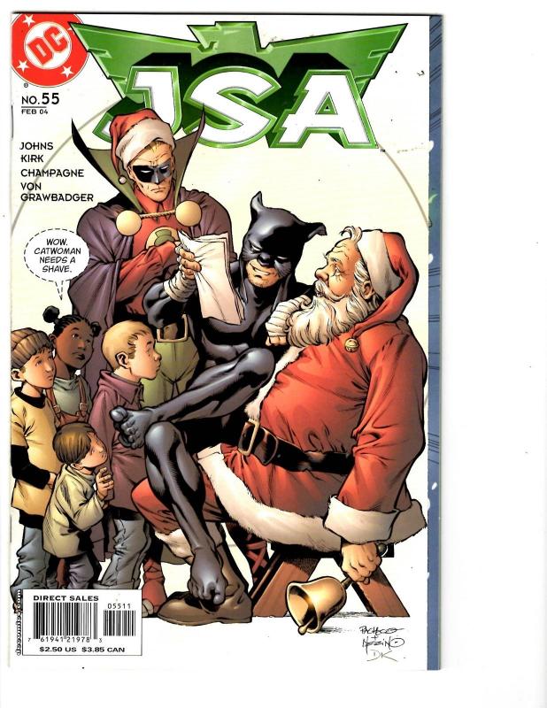 4 JSA DC Comic Books # 38 42 54 55 Flash Green Lantern JLA Superman Atom BH25