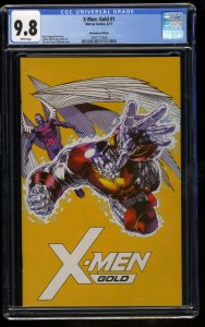 X-Men Gold #1 CGC NM/M 9.8 White Pages 1:1000 Jim Lee Remastered Variant