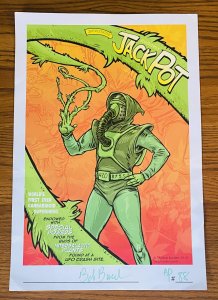 JACKPOT 12x18 COMIC POSTER PRINT SIGNED BOB BURDEN LIMITED ED Marijuana Cannabis