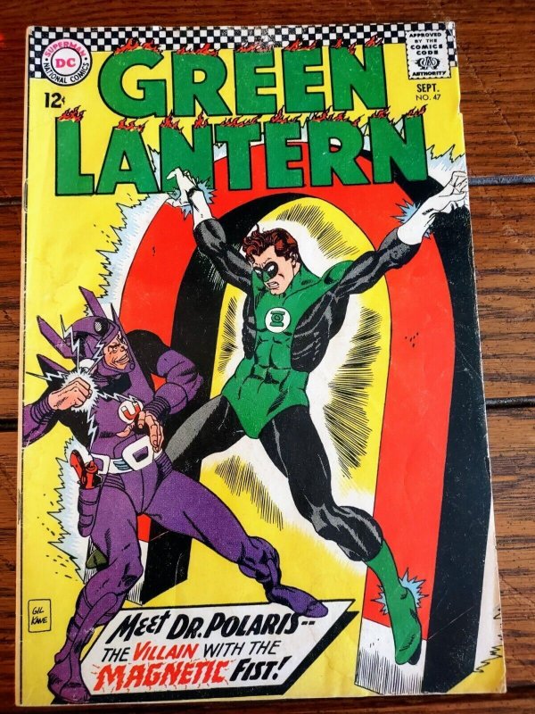 GREEN LANTERN #47  1966  DC Comics Low Grade Silver Age Reader