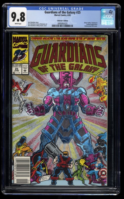 Guardians of the Galaxy #25 CGC NM/M 9.8 Newsstand! Collector's Edition ...
