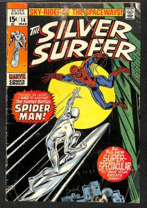 Silver Surfer #14 GD+ 2.5 Spider-Man! Marvel Comics