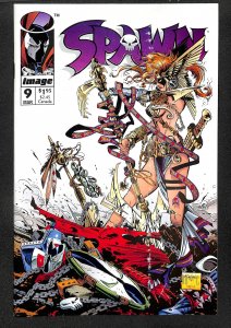 Spawn #9 NM- 9.2 1st Angela!