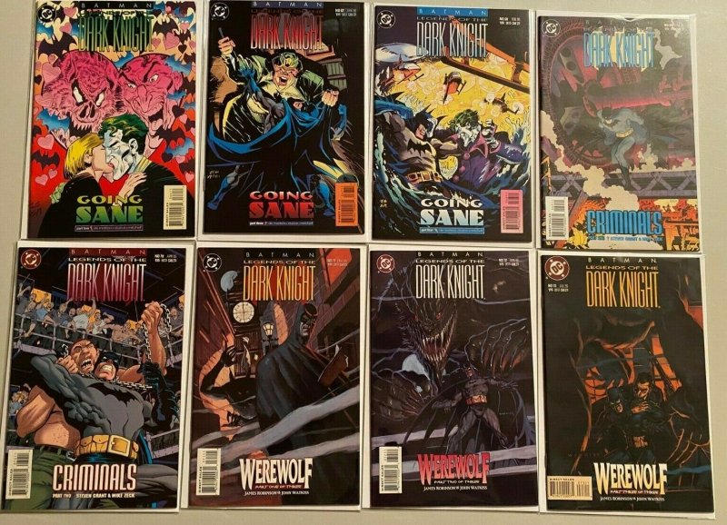 Batman legend of the dark knight comic lot run from:#50-99 avg 8.5 VF+ (1993-97)