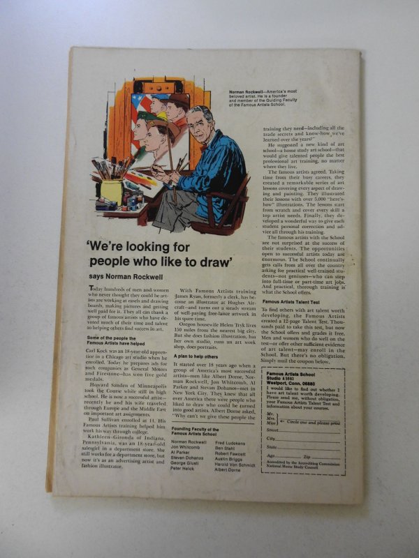 The Avengers #61 (1969) VG/FN condition stains back cover