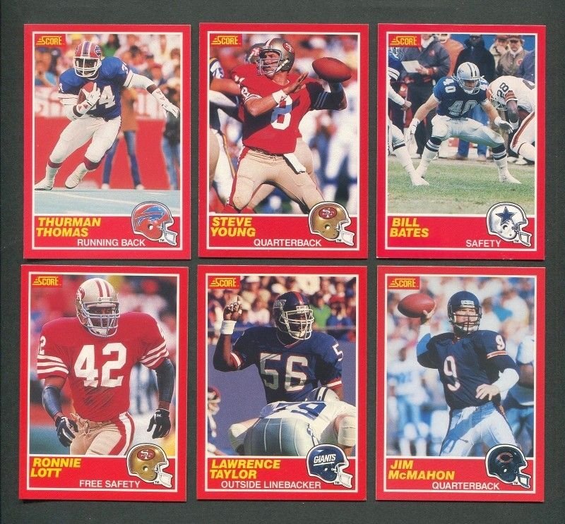 1989 Score Football Set (330) SGC MINT 9 Barry Sanders Rookie + Update Set (110)