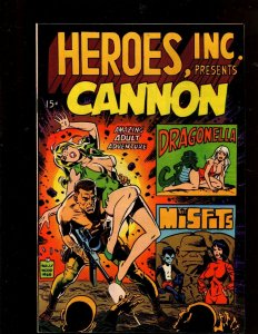 HEROES, INC. PRESENTS CANNON #1 (9.2) THE MISFITS~SCRIPT+INK: BY WALLY WOOD