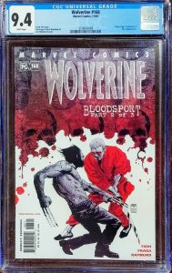 Wolverine 168 CGC 9.4 X-Men 3629 Marvel 2001