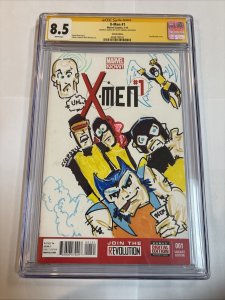 X-Men (2013) # 1 (CGC 8.5 SS) Sketch Scott Lobdell • Marvel Comics