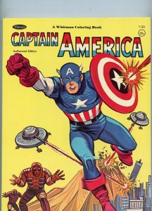 Captain America (1966) Whitman Coloring Book Authorized Edition VF+ 8.5 Unused