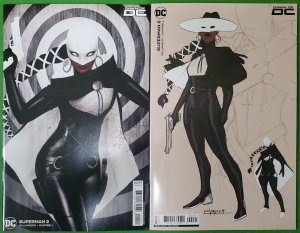 SUPERMAN #2 SZERDY & CAMPBELL DESIGN VARIANT SET 1ST MARILYN MOONLIGHT DC NM 