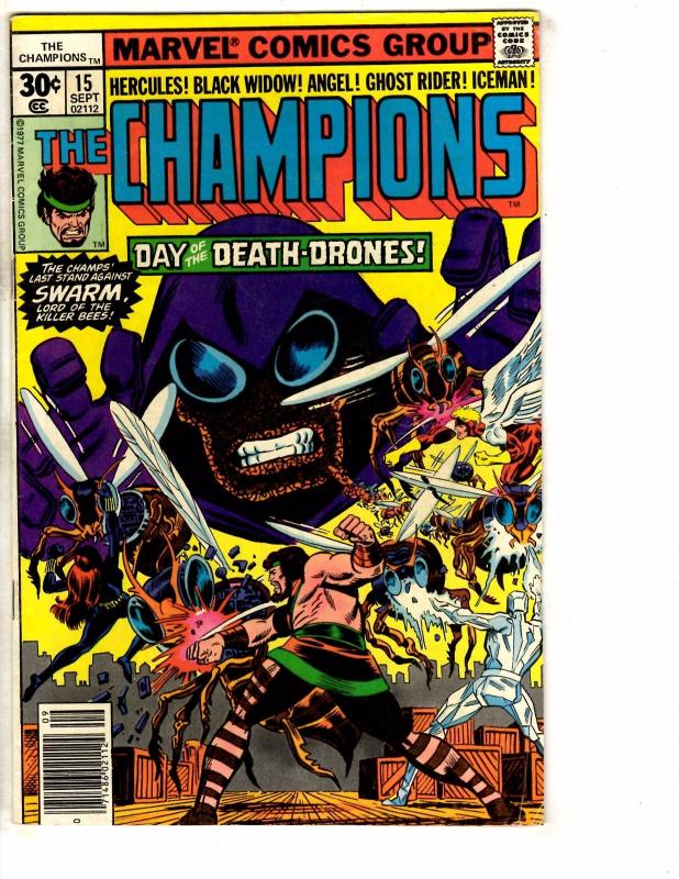 Lot Of 7 Marvel Comic Books Champions #5 15 17 Human Fly #1 2 Eternals #1 2 TW56