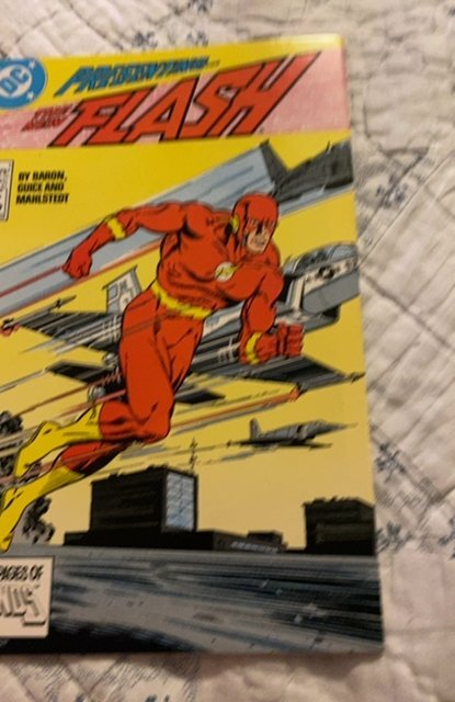 The Flash #1 (1987) presenting the Flash-sharp cover